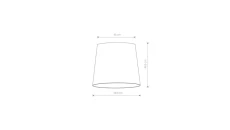 Klosz CAMELEON CONE L WHITE 8408 Nowodvorski