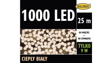 Lampki Bulinex 1000led białe ciepłe 25,0 0m