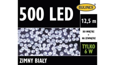 BULINEX 500 LED LAMPKI BIAŁY ZIMNY 12 5M