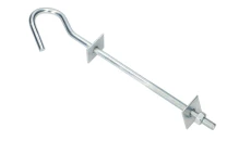 Śruba hakowa do wieszania uchwytów odciągowych 12/230mm, śruba M12 Extralink