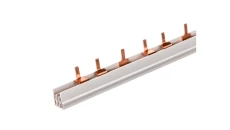 Szyna łączeniowa 3P + styk 16 mm2 sztyftowa dla wyłączników 1P ze stykiem dodatkowym 37x (1P+styk) do cięcia (bez zaślepek w kom