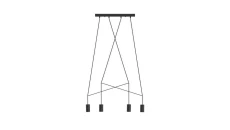 LAMPA WISZĄCA IMBRIA BLACK IV 9192 Nowodvorski