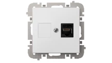 SANTRA gniazdo 1xkomputerowe RJ45 bez ramki podtynkowe biały 4148-10
