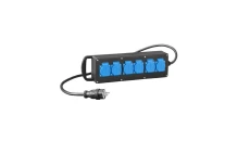 Rozgałęziacz przemysłowy RS-P gumowany 6x2P+Z z 2m przewod.OnPd 3x2,5 i wtyczką 16A 250V 7000-10