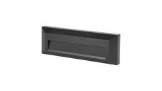 Oprawa schodowa LED 3W 110lm 3000K IP65 Czarna Kwadrat 211329
