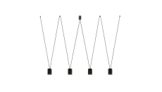 Lampa wisząca MORE TONE BLACK/GOLD IV 7814 Nowodvorski Lighting