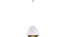 LAMPA WISZĄCA EGG M BIAŁO-ZŁOTY 9021 Nowodvorski