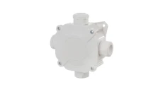 Puszka hermetyczna n/t 75x75x33mm (4xPG16) z zaciskami 5x4mm2 IP67 szara 0298-00