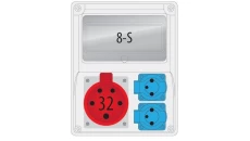 Rozdzielnica R-BOX 240 8S 1x32/5, 2x230V puste okno B.1802