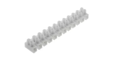 Listwa zaciskowa, zacisk śrubowy 12-torowa 6mm2 32A 400V biała PAWBOL
