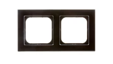 SONATA Ramka podwójna czarne szkło R-2RG/32