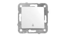 Panasonic LINNERA S przycisk zwierny z symbolem dzwonek biały połysk 91440006