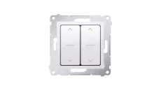 Simon54 Łącznik żaluzjowy podwójny biały DZW2.01/11