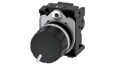 Potencjometr kompaktowy 22mm 1kOhm 1W IP69(K) tworzywo czarna gałka z uchwytem przył śrub SIRIUS ACT 3SU1200-2PQ10-1AA0