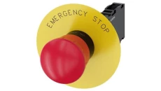 Przycisk bezpieczeństwa kpl 22mm tworzywo czerwony 1R 1Z przez obrót etykieta Emergency Stop IP69k SIRIUS ACT 3SU1100-1HB20-1FG0