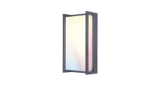 Ogrodowa LAMPA elewacyjna QUBO 5193004118 Lutec prostokątna OPRAWA metalowa LED 16W 2700K - 6500K kinkiet RGB IP54 szary