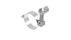 Uchwyt do rury spustowej fi 80mm nierdzewny z plastikiem 64.08/P NI /96420805/