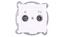 AS Gniazdo antenowe RTV zakończeniowe 10dB ecru GPA-10GPZ/m/27