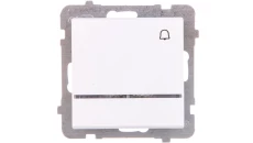 SONATA Przycisk /dzwonek/ z podświetleniem biały ŁP-6RS/m/00