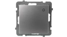 AS Przycisk /światło/ srebro ŁP-5G/m/18