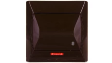 AKCENT Łącznik krzyżowy z podświetleniem brązowy ŁP-4AS/24