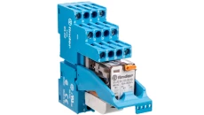 Moduł interfejsowy 27mm, 2P 10A 110V AC, styki AgNi, wskaźnik zadziałania, blokada, przycisk testujący, DIN 58.32.8.110.0060SPA