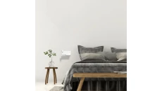 Lampa wisząca DUO WHITE z kloszem biały, juta w stylu boho na E27 10078 TK Lighting