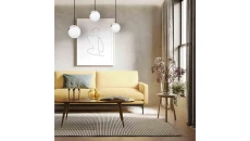 Lampa podłogowa ze złotymi nóżkami i białym abażurem UMBERTO na gwint E27 6637 TK Lighting