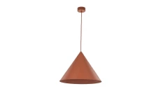 Lampa wisząca CONO w kolorze ceglanym do nowoczesnego salonu, gwint na E27 10089 TK Lighting