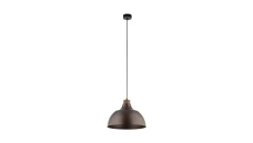 Lampa wisząca CAP BROWN w stylu rustykalnym, stalowy brązowy klosz z gwintem E27 6926 TK Lighting