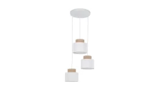 Lampa wisząca 3xE27 biała DUO 2594 TK Lighting