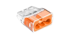 IDEALNA Szybkozłączka SCP3 wtykowa do drutów i wielodrutów 3-torowa 4mm² 32A 450V 88000008S /100szt./