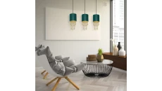 Lampa wisząca VDUO WHITE JUTA 1 1856 TK Lighting