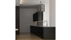 Kinkiet ESTERA Black, szklany grafitowy klosz na G9 10255 TK Lighting