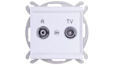 SONATA Gniazdo RTV końcowe biały mat GPA-RK/m/75