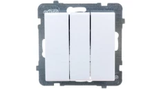 SONATA Łącznik potrójny biały mat ŁP-13R/m/75