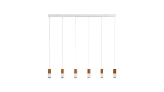 Lampa wisząca ELIT WHITE/WOOD 6308 TK Lighting