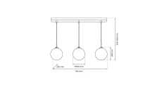 Lampa sufitowa w kształcie serca HEART kolor czerwony 10777 TK Lighting