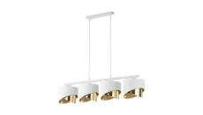 Lampa wisząca GRANT 4 - punktowa Biało / złoty 4822 TK Lighting