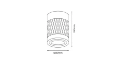 Kinkiet CALISTO kolor Czarny 5400 TK Lighting