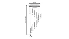 Kinkiet ścienny CUBUS z szklanym transparentnym kloszem gwint E27 10245 TK Lighting
