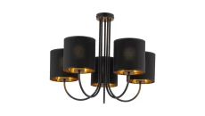 Lampa sufitowa TORENS 5 - punktowa Czarno złoty 4595 TK Lighting