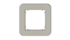 MINI Ramka uniwersalna pojedyncza zaokrąglona z tworzywa taupe 60MRTZ-1