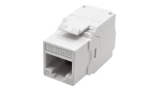 Moduł keystone RJ45 beznarzędziowy UTP kat.5E, SLIM, kolor biały ALANTEC