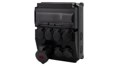 Rozdzielnica CAJA 12M SCENIC - gniazda proste 16A 5p, 6x230V /12 modułów/