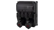 Rozdzielnica CAJA 12M SCENIC - gniazda proste 2x16A 5p, 4x230V /12 modułów/
