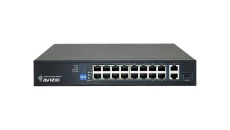 Niezarządzalny przełącznik (switch) 18xRJ45 - 16 portów RJ45 PoE+ 100Mb/s + 2 porty RJ45 Uplink 1Gb/s AVIZIO