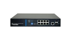 Zarządzalny przełącznik L2 (switch) 8 portów RJ45 PoE+ 1Gb/s + 2 porty SFP Uplink 1Gb/s + 1 port konsolowy RJ45 AVIZIO
