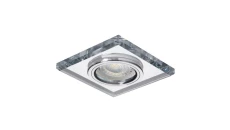 Oprawa punktowa 1x50W Gx5,3 12V IP20 MORTA CT-DSL50-SR szkło srebrna 18512