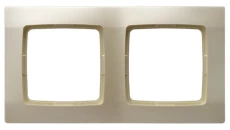 KARO Ramka podwójna ecru perłowy R-2S/42